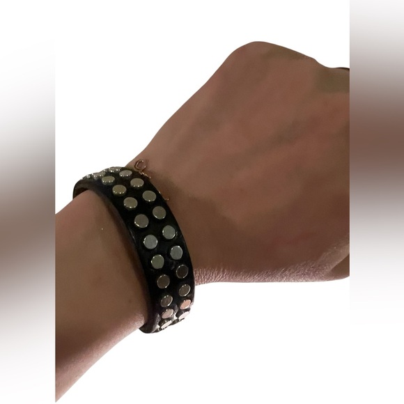 IRO Black and Silver Studded Bracelet - Picture 5 of 8
